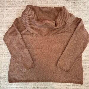 NEW Cozy Old Navy Cotton Blend Cowl Neck Brown Size 3X